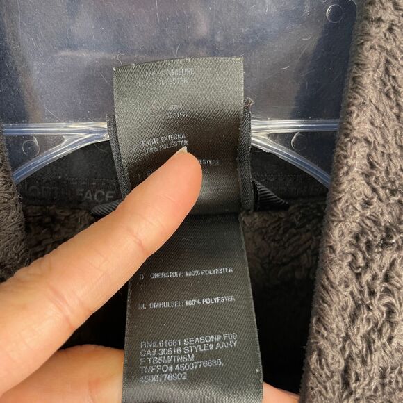 The North Face Fleece Jacket Womens Small Brown Full Zip Logo Camping Outdoors - Picture 7 of 13